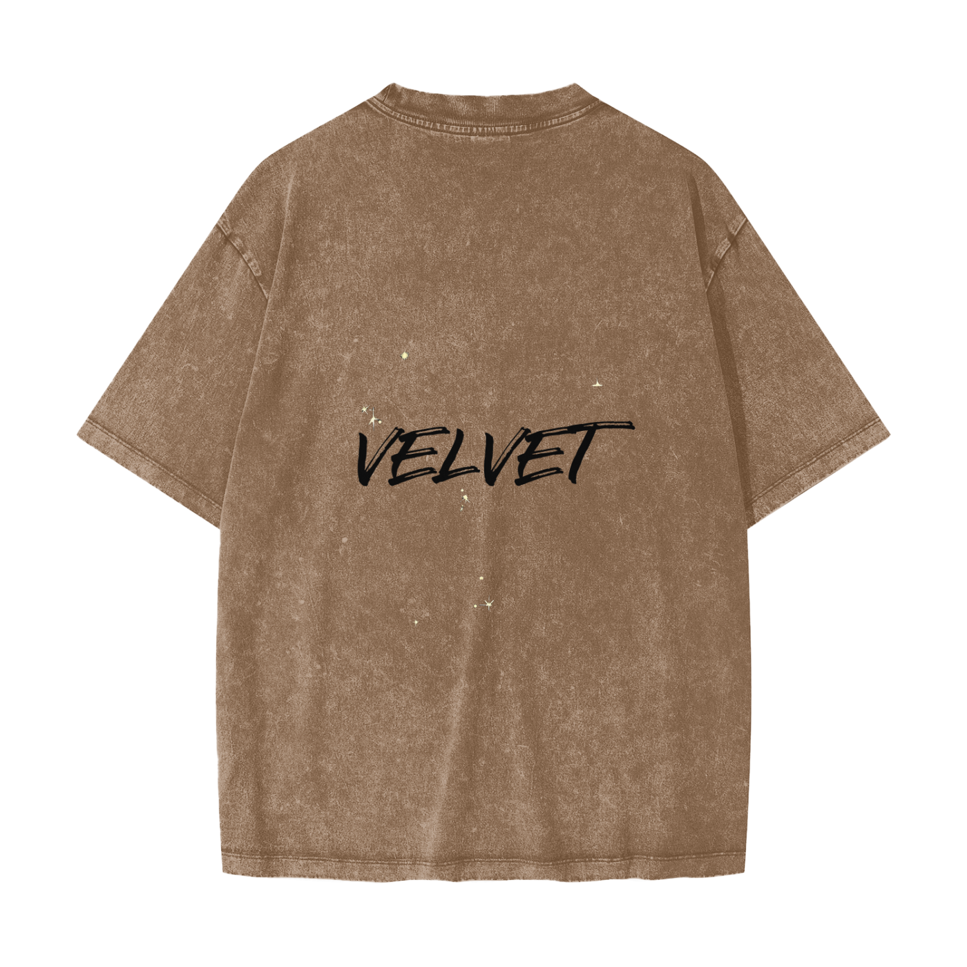 Streetwear American Vintage Waxed Dyed Washed  Heavyweight 100% Cotton T-Shirt